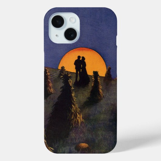 ヴィンテージ ラブ ロマンス 収穫月のキス Case-Mate iPhoneケース (裏面)
