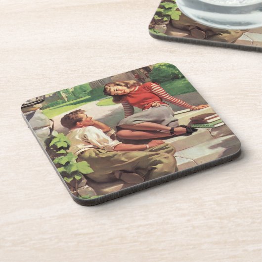 ヴィンテージ ラブ＆ロマンス、高校時代の恋人たち コースター (左側)