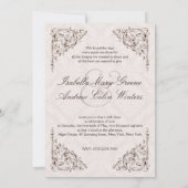 ヴィンテージ·ラブ·鍵·結婚式招待状#V1 招待状 (裏面)