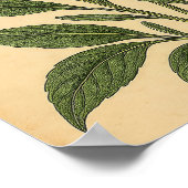 ヴィンテージ ラベンダー オン 風化した紙 ポスター (角)