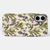 ヴィンテージ ラベンダー 植物標本 植物学 iPhoneケース Case-Mate iPhoneケース (裏面 (横))