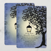 ヴィンテージ ランタン ストリートランプ 結婚式招待状 招待状 (正面/裏面)