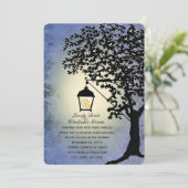 ヴィンテージ ランタン ストリートランプ 結婚式招待状 招待状 (スタンド正面)