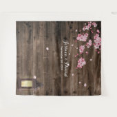 ヴィンテージ ランタン ピンク 花 モチーフ ウェディング バックドロップス タペストリー (正面(横))