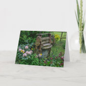 ヴィンテージ ランドリー マンゴー シーニック ガーデン フラワー ガーデン カード (正面)