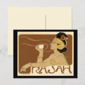 ヴィンテージ ラージャ コーヒー広告 ポストカード (正面/裏面)