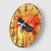 ヴィンテージ ラージ壁時計 (傾斜)