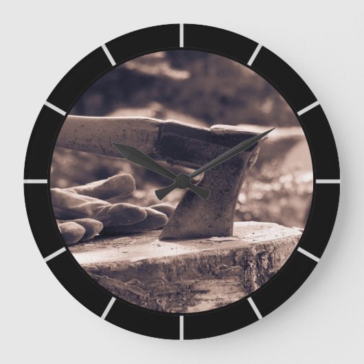 ヴィンテージ ラージ壁時計 (正面)