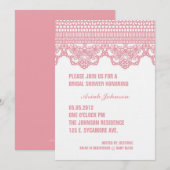 ヴィンテージ ラ lace 招待状 (正面/裏面)