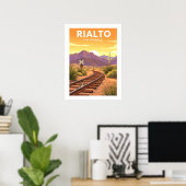 ヴィンテージ リアルト カリフォルニア ポスター (ホームオフィス)