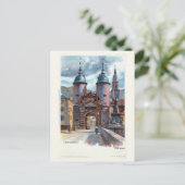 ヴィンテージ リソグラフ ハイデルベルク オールド ブリッジ ゲート ポストカード (スタンド正面)