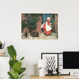 ヴィンテージ リトル ミス マフィット スパイダー ナーセリーライム ポスター