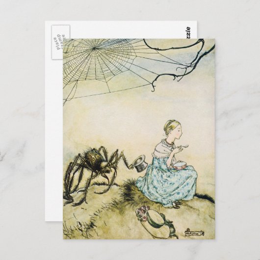 ヴィンテージ リトル ミス マフィット by アーサー ラックハム ポストカード (正面/裏面)