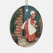 ヴィンテージ リトル ミス マフェット スパイダー ナーサリー ライム セラミックオーナメント (右)