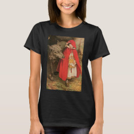 ヴィンテージ リトル・レッド・ライディング・フードとビッグ・バッド・ウルフ Tシャツ