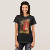 ヴィンテージ リトル・レッド・ライディング・フードとビッグ・バッド・ウルフ Tシャツ (正面フル)