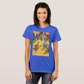 ヴィンテージ リトル・レッド・ライディング・フード、犬と風船 Tシャツ (正面フル)