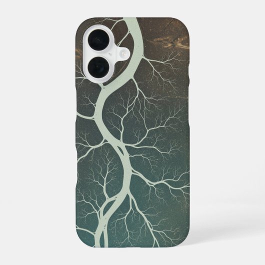 ヴィンテージ リバー デルタ iPhone 16ケース (裏面)