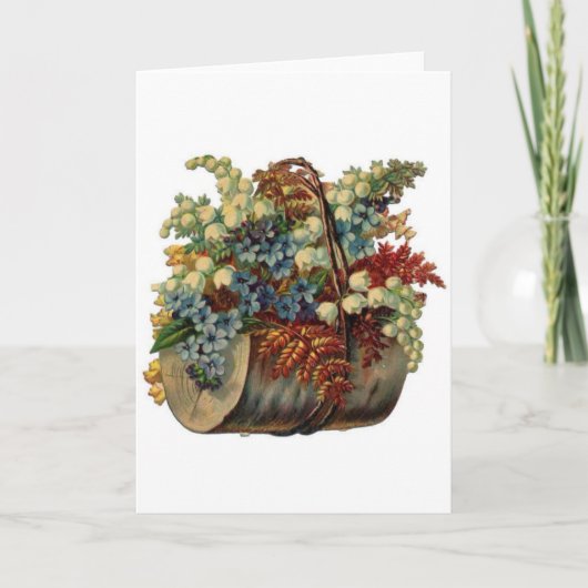 ヴィンテージ・リリー・オブ・ザ・バレ忘れー&ミー・ノーツ カード (正面)