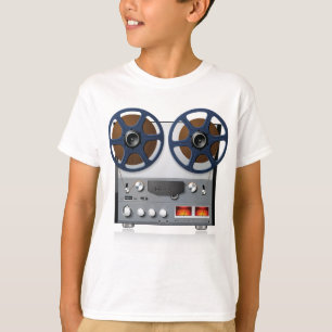 ヴィンテージ・リールtoリール・テープデッキ オーディオファイル tシャツ