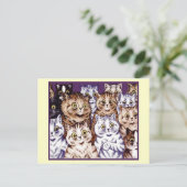 ヴィンテージ ルイス・ウェイン 不思議の国の猫 ポストカード (スタンド正面)