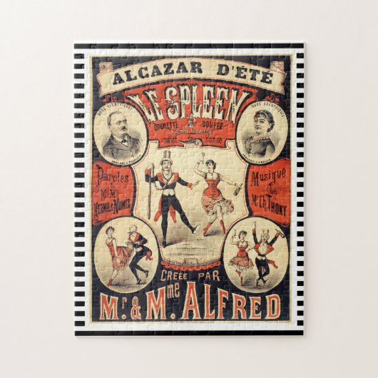 ヴィンテージ「ルスプレーン」ポスタフランスのー・ジグソーパズル ジグソーパズル (縦)