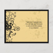 ヴィンテージ ルック ロック＆ロール ミュージック テーマ ウェディング 案内ポストカード (裏面)