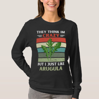 ヴィンテージ ルッコラが好きなだけなのに みんな僕のことが狂ってるように思う Tシャツ