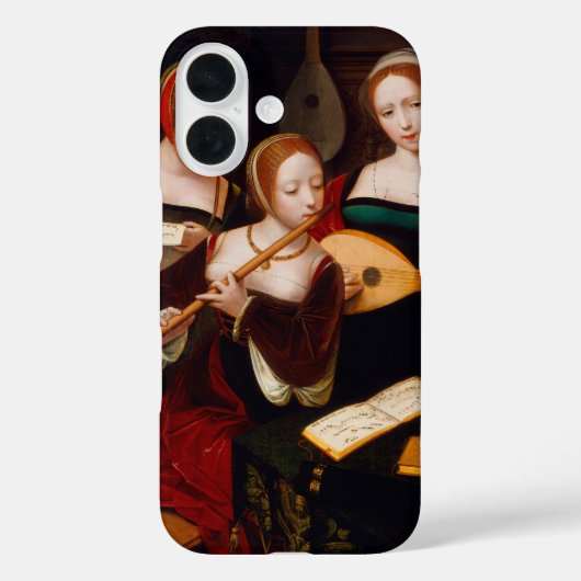ヴィンテージ ルネサンス芸術 三人の女性ミュージシャン Case-Mate iPhoneケース (裏面)