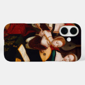 ヴィンテージ ルネサンス芸術 三人の女性ミュージシャン Case-Mate iPhoneケース (裏面 (横))