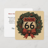 ヴィンテージ ルート66 クリスマスリース (正面/裏面)