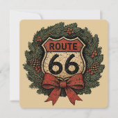 ヴィンテージ ルート66 クリスマスリース (正面)