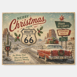ヴィンテージ ルート66 クリスマス冷蔵庫デコレーション マグネット