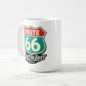 ヴィンテージ ルート66 ビルトゥラスト コーヒーマグカップ (正面左)