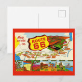 ヴィンテージ ルート66 ポストカード (正面/裏面)
