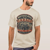 ヴィンテージ ルート66 マザーロード ガレージ Tシャツ (正面)