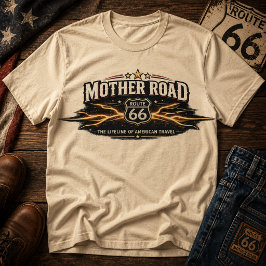 ヴィンテージ ルート66 マザーロード ライフライン アメリカーナ Tシャツ