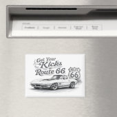 ヴィンテージ ルート66 冷蔵庫マグネット | マグネット (インサイチュ (食洗機))