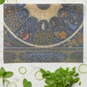 ヴィンテージ ルーラーズ ホロスコープ, アンティーク イスラミック 十二星座 キッチンタオル (折り畳み)