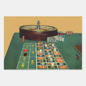 ヴィンテージ ルーレット テーブル カジノ ゲーム, ギャンブル チップ ラッピングペーパーシート (正面2)