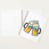 ヴィンテージ レインボー ビール マグ Cheers ベクターTシャツ_1 プランナー手帳 (ディスプレー)