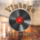 ヴィンテージ – レコードが戻ったビニールに戻る ウィンドウサイン (シート2)