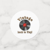 ヴィンテージ – レコードが戻ったビニールに戻る コンフェッティ (スモール正面)