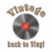 ヴィンテージ – レコードが戻ったビニールに戻る シール (正面)