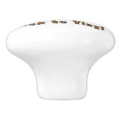 ヴィンテージ – レコードが戻ったビニールに戻る セラミックノブ (側面)