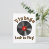 ヴィンテージ – レコードが戻ったビニールに戻る ポストカード (スタンド正面)
