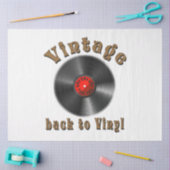 ヴィンテージ – レコードが戻ったビニールに戻る 薄葉紙 (クラフト)