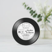 ヴィンテージ レコード 結婚式招待状 (スタンド正面)