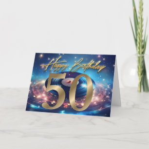 ヴィンテージ・レコード 50歳の誕生日おめでとう サンキューカード