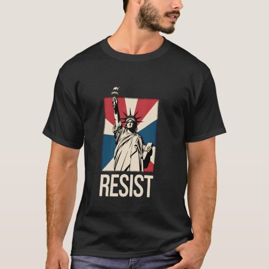 ヴィンテージ レジスト Tシャツ 自由の女神 レトロ (正面)
